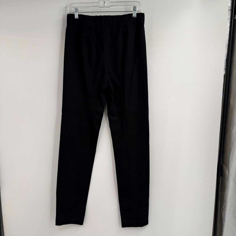 NWT Zero + Maria Cornejo Eco Denim Tala Trouser Womens 8 Black Slim Ankle Slits